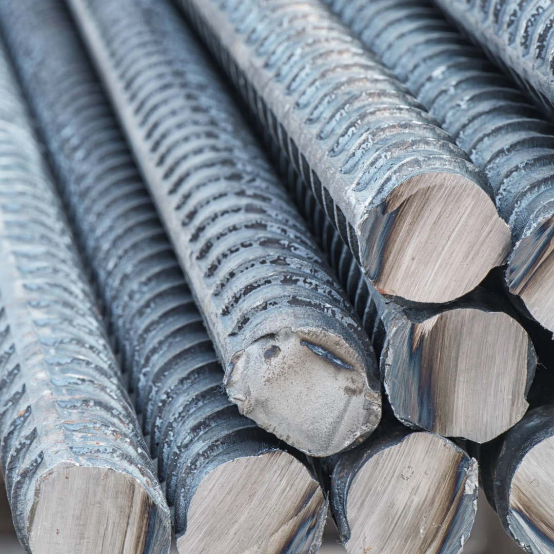 a pile of steel rods 